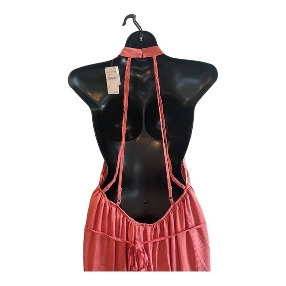 One One Six Halter Style Maxi Tiered Skirt Dress In Clay - Picture 7 of 14